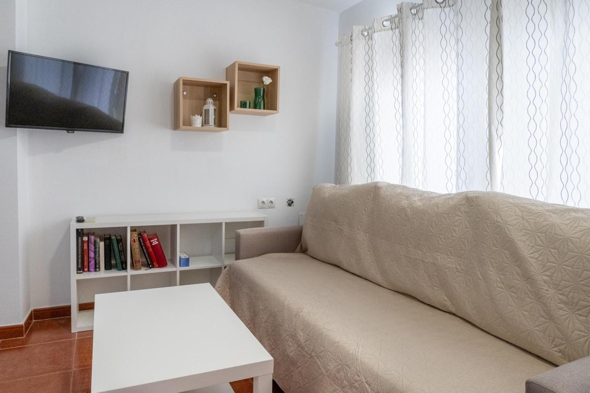 Acogedor Apartamento En Malaga Playa Bagian luar foto